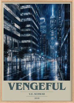 Vengeful Book Cover Poster by V.E. Schwab