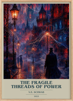 The Fragile Threads of Power Book Cover Poster by V.E. Schwab