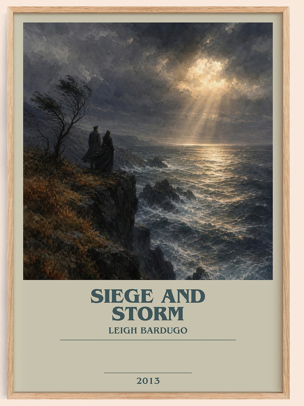 Siege and Storm bookish book poster by Leigh Bardugo – framed literary art print