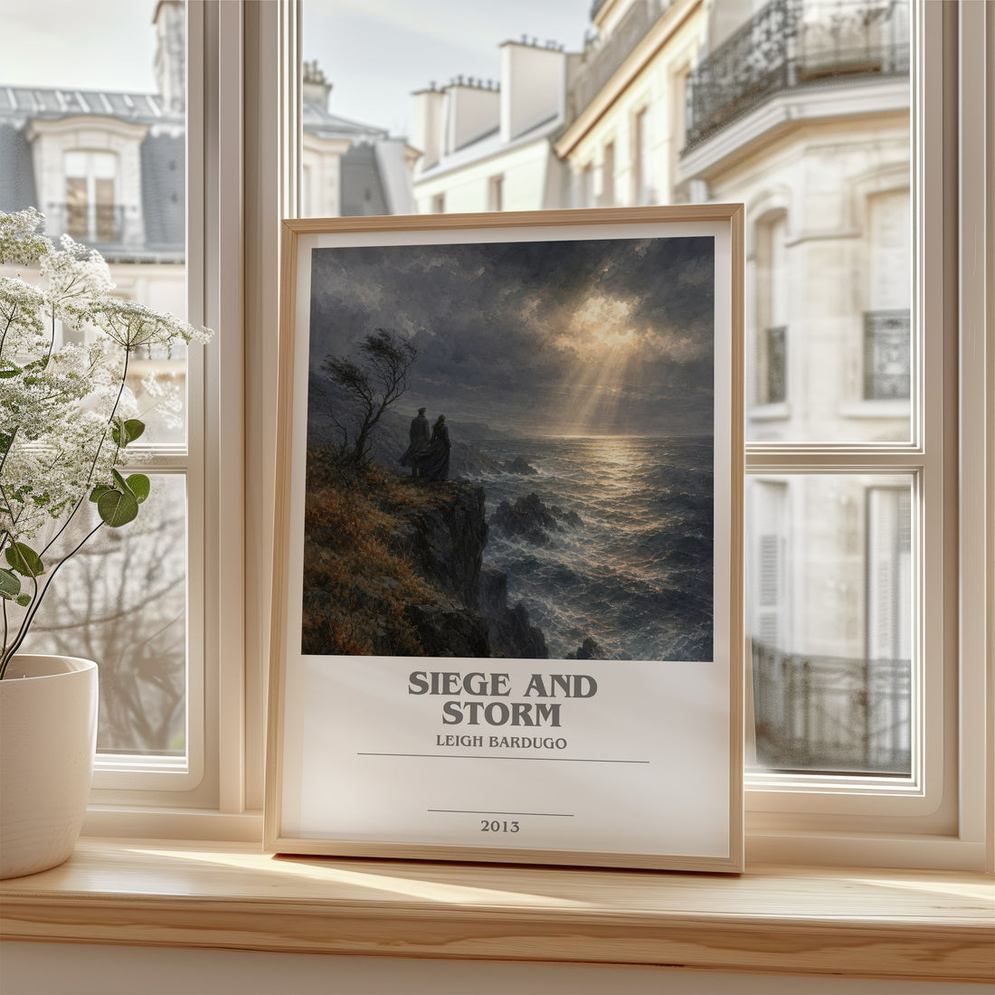Siege and Storm bookish poster colour and style options – Leigh Bardugo book art (mockup)