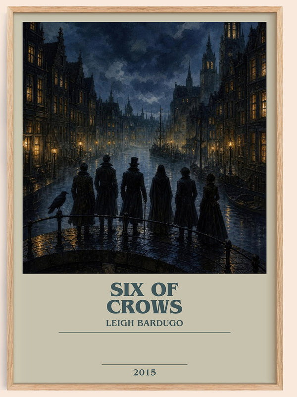 Six of Crows bookish book poster by Leigh Bardugo – framed literary art print