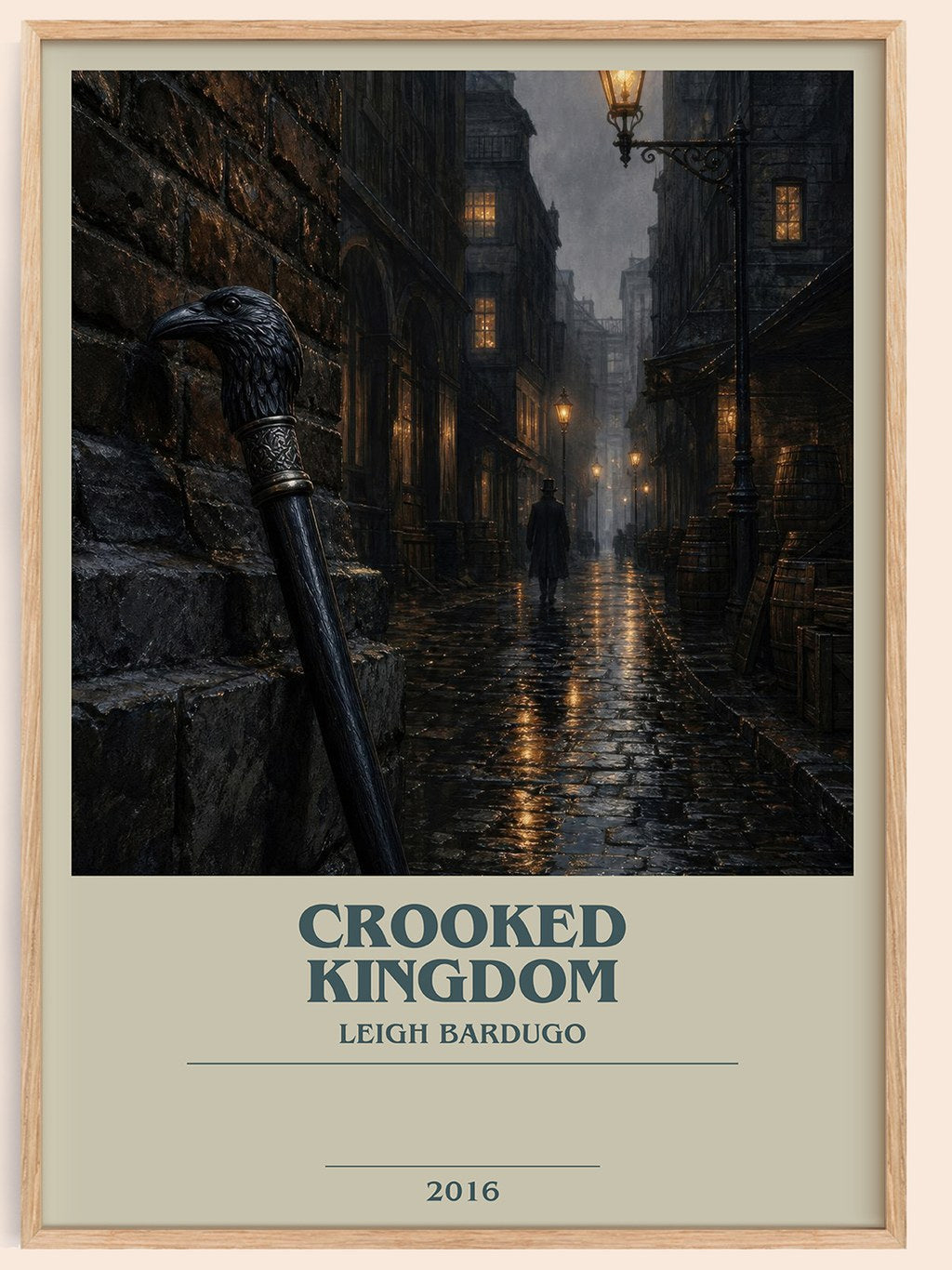 Crooked Kingdom bookish book poster by Leigh Bardugo – framed literary art print