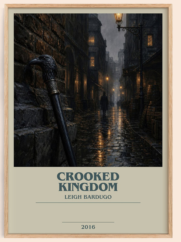 Crooked Kingdom bookish book poster by Leigh Bardugo – framed literary art print