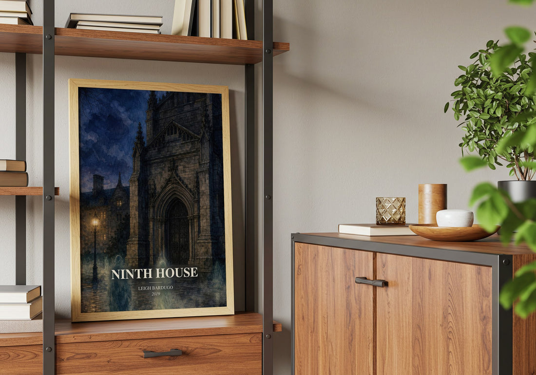 Ninth House book watercolour illustration paper finish options – matte satin gloss