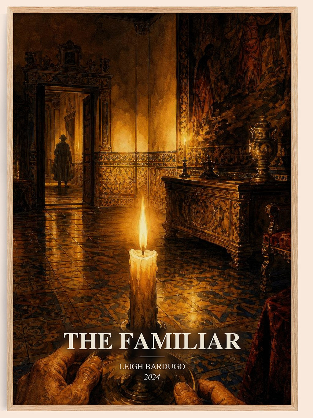 The Familiar watercolour book poster by Leigh Bardugo – framed literary art print