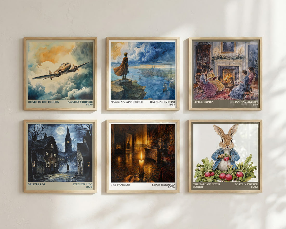 The Familiar literary art print colour and style options – Leigh Bardugo book art (mockup)