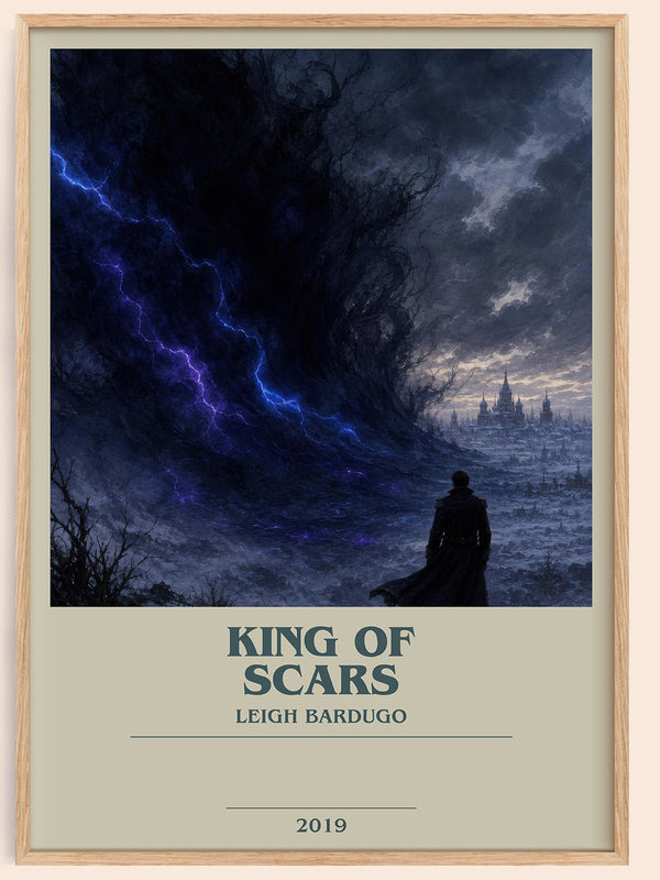 King of Scars bookish book poster by Leigh Bardugo – framed literary art print