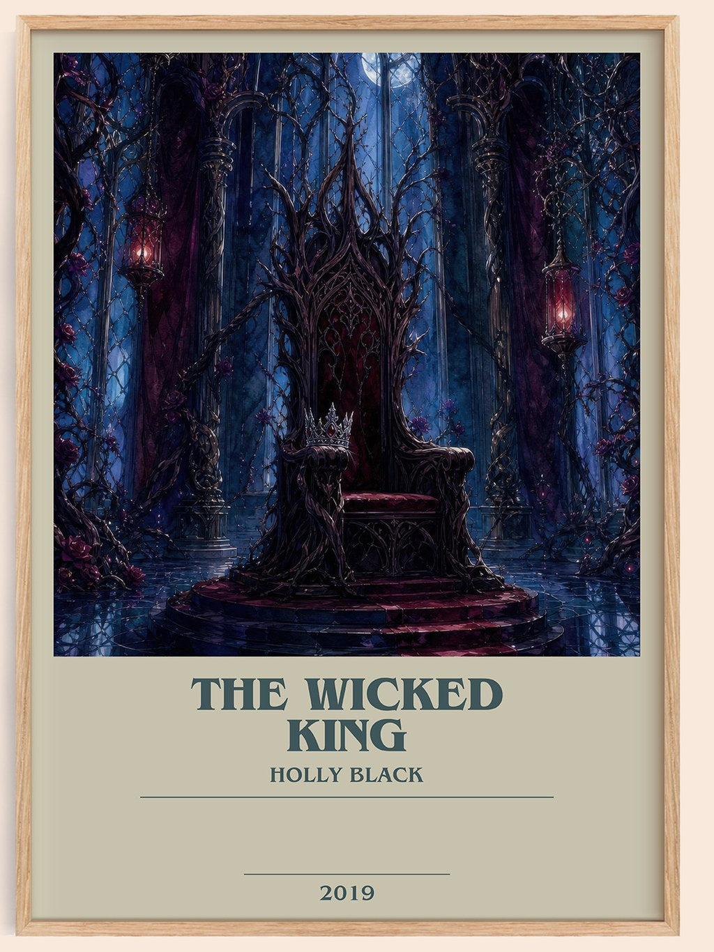 The Wicked King bookish book poster by Holly Black – framed literary art print