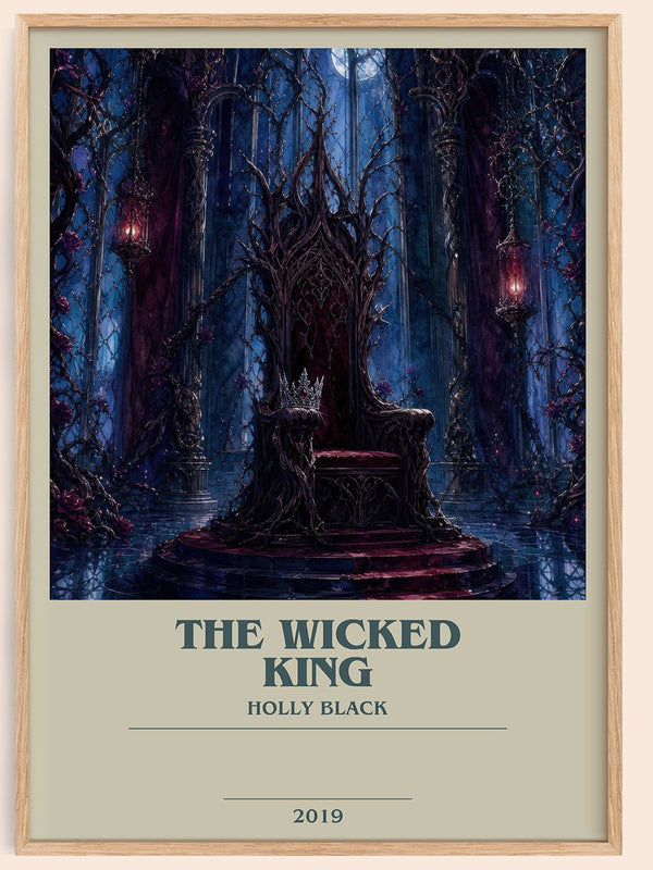 The Wicked King bookish book poster by Holly Black – framed literary art print