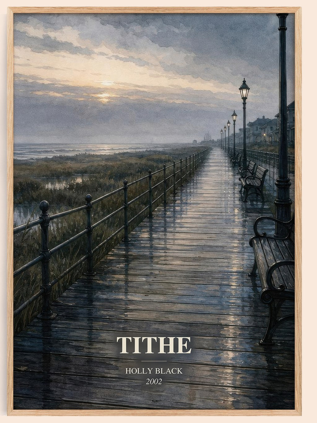 Tithe watercolour book poster by Holly Black – framed literary art print