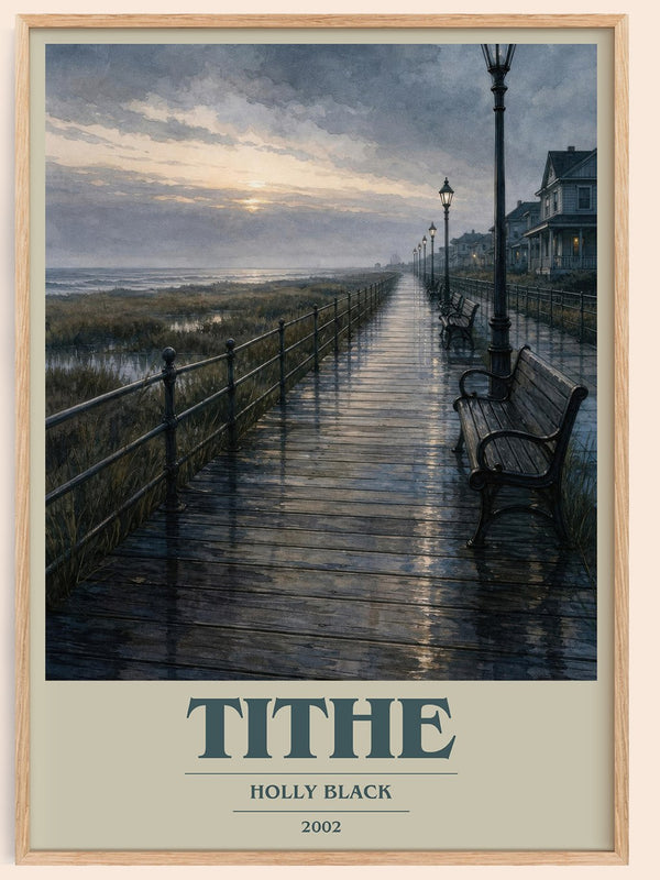 Tithe book cover book poster by Holly Black – framed literary art print