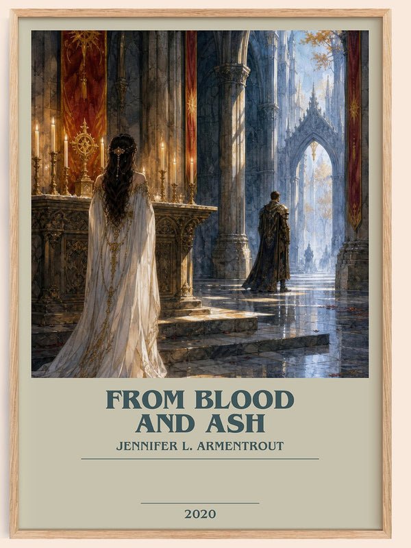From Blood and Ash bookish book poster by Jennifer L. Armentrout – framed literary art print