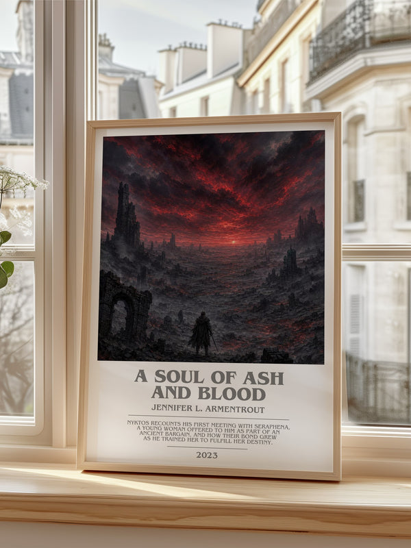 A Soul of Ash and Blood bookish poster colour and style options – Jennifer L. Armentrout book art