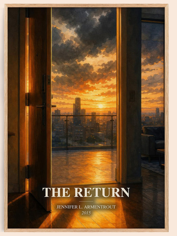 The Return watercolour book poster by Jennifer L. Armentrout – framed literary art print