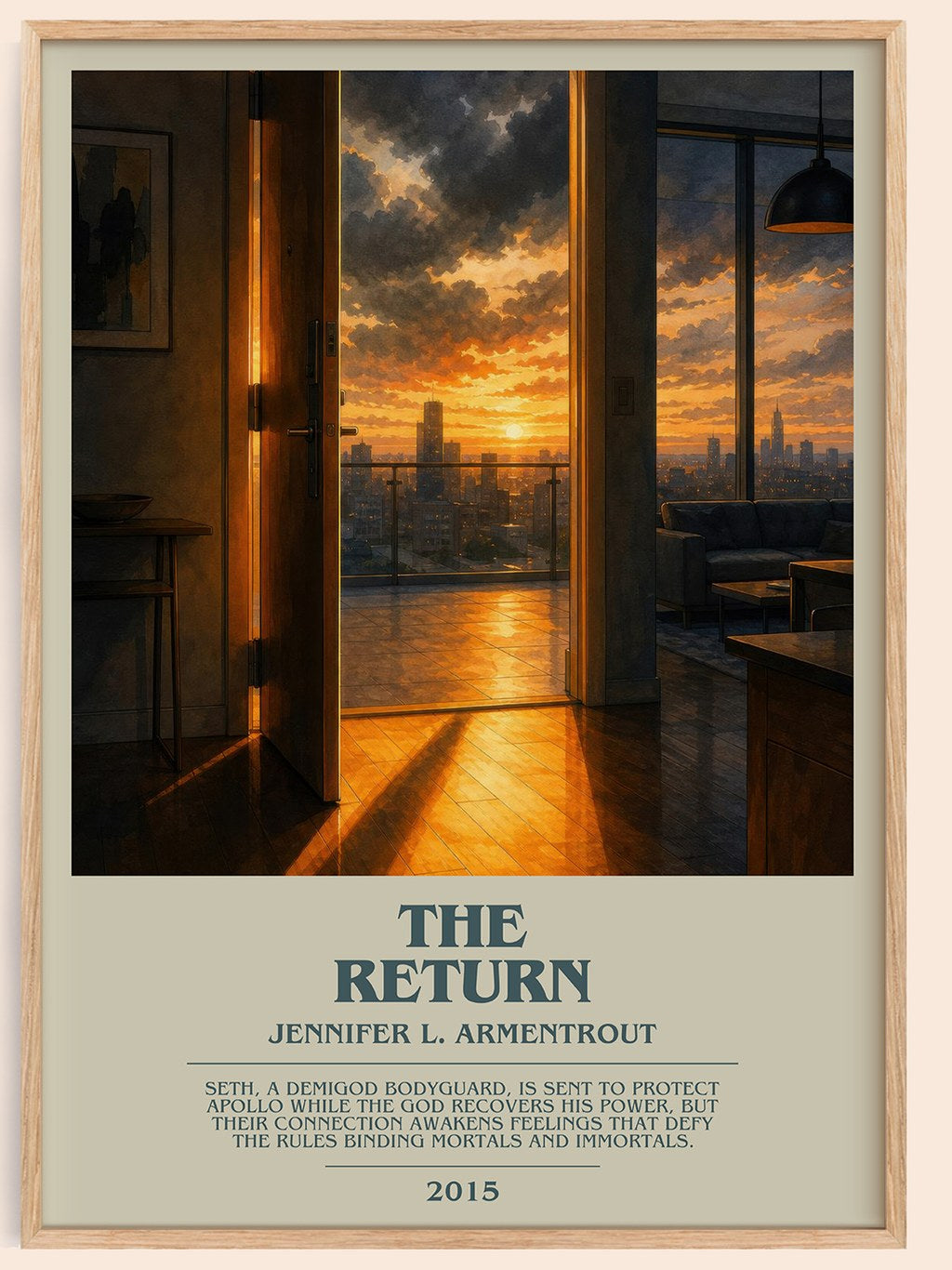The Return bookish book poster by Jennifer L. Armentrout – framed literary art print
