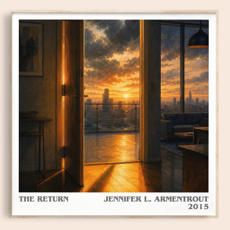 The Return literary book poster by Jennifer L. Armentrout – framed literary art print