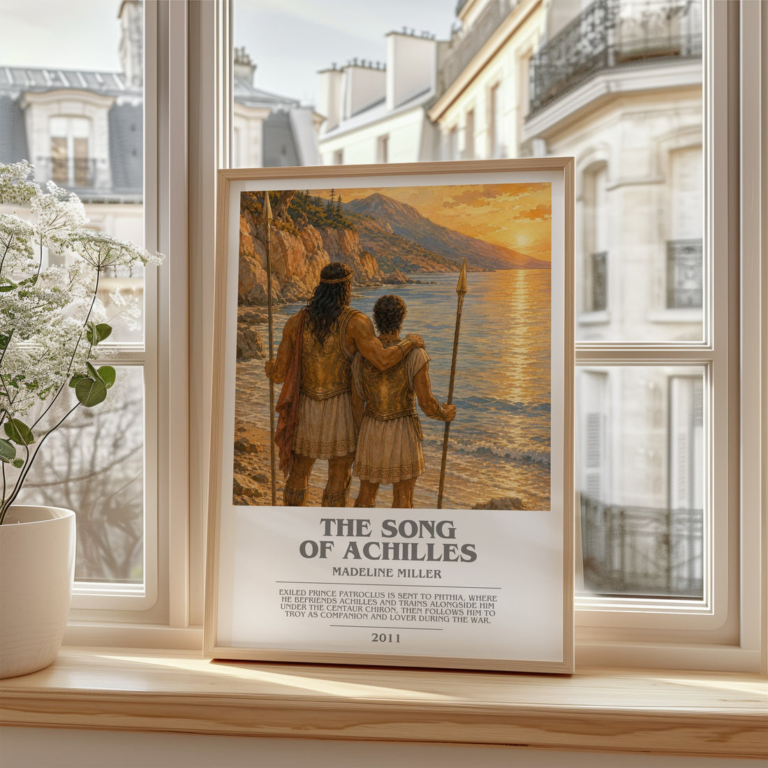 The Song of Achilles bookish poster colour and style options – Madeline Miller book art