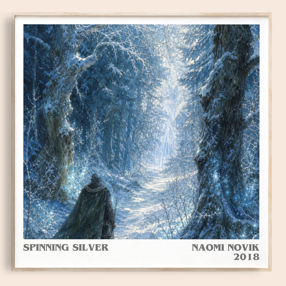 Spinning Silver literary book poster by Naomi Novik – framed literary art print