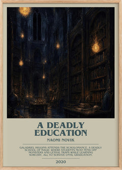 A Deadly Education Bookish Wall Art by Naomi Novik