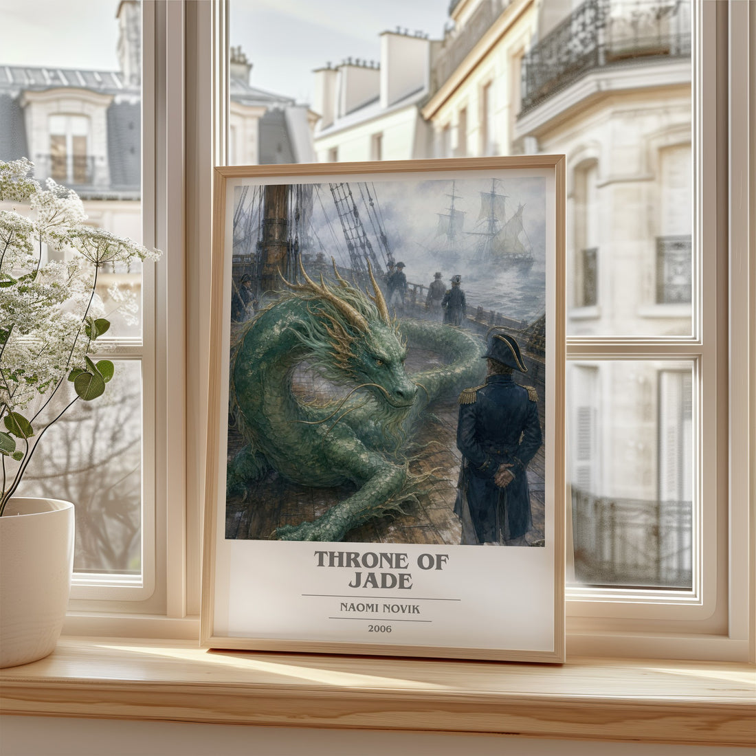 Throne of Jade book cover poster colour and style options – Naomi Novik book art