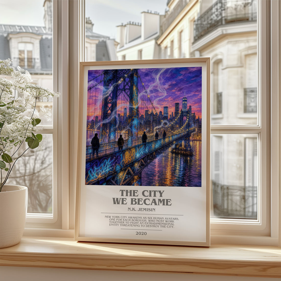 The City We Became bookish poster colour and style options – N.K. Jemisin book art