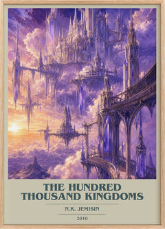 The Hundred Thousand Kingdoms Book Cover Poster by N.K. Jemisin
