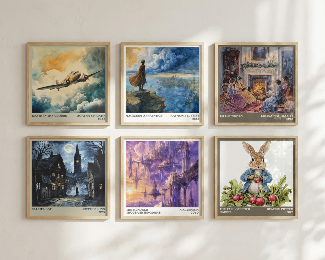 The Hundred Thousand Kingdoms literary art print colour and style options – N.K. Jemisin book art