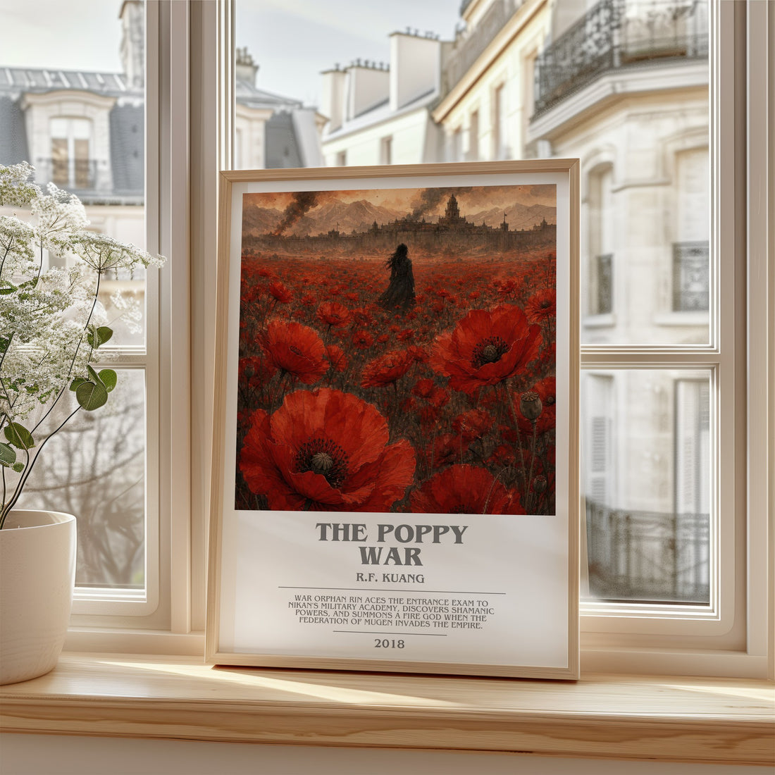 The Poppy War bookish poster colour and style options – R.F. Kuang book art