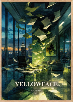 Yellowface Book Watercolour Illustration by R.F. Kuang