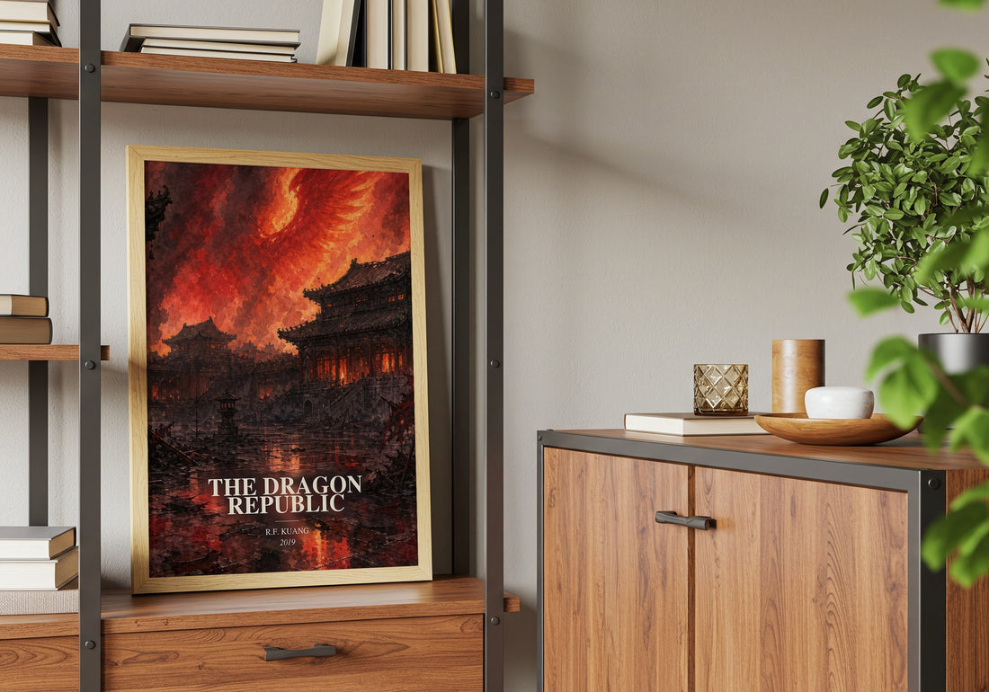 The Dragon Republic book watercolour illustration paper finish options – matte satin gloss