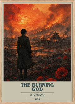 The Burning God Book Cover Poster by R.F. Kuang