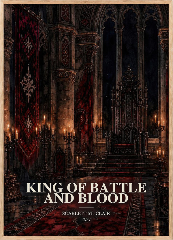 King of Battle and Blood Book Watercolour Illustration by S. Clair
