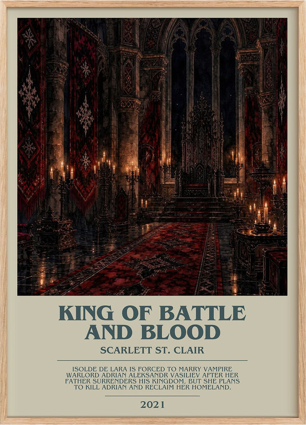 King of Battle and Blood Bookish Wall Art by Scarlett St. Clair