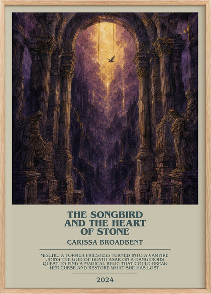 Songbird and the Heart of Stone Bookish Wall Art by Carissa Broadbent