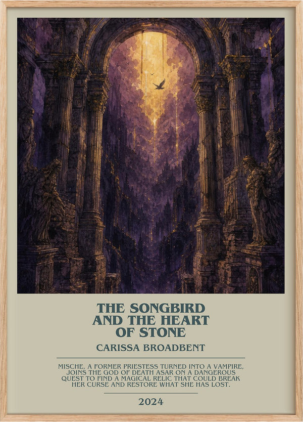 Songbird and the Heart of Stone Bookish Wall Art by Carissa Broadbent