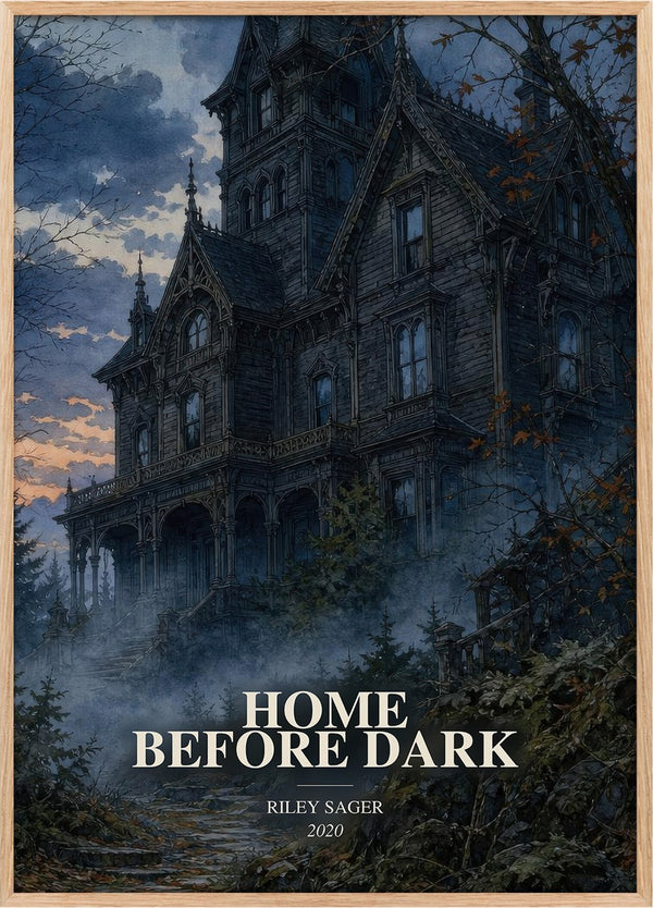 Home Before Dark Book Watercolour Illustration by Riley Sager