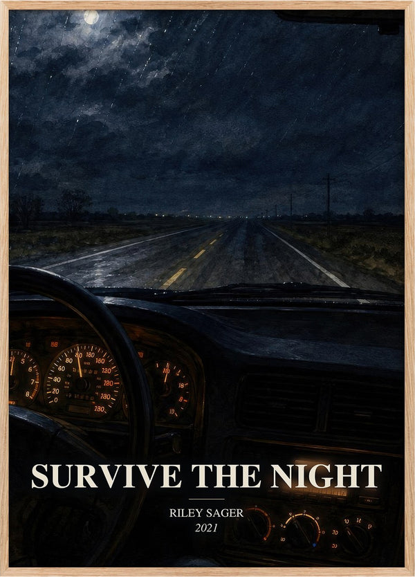 Survive the Night Book Watercolour Illustration by Riley Sager
