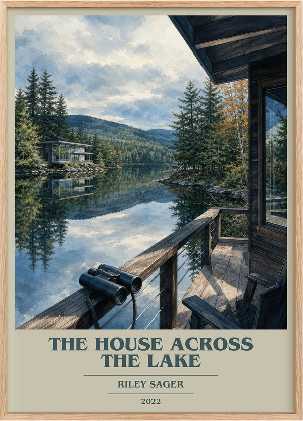 The House Across the Lake Book Cover Poster by Riley Sager