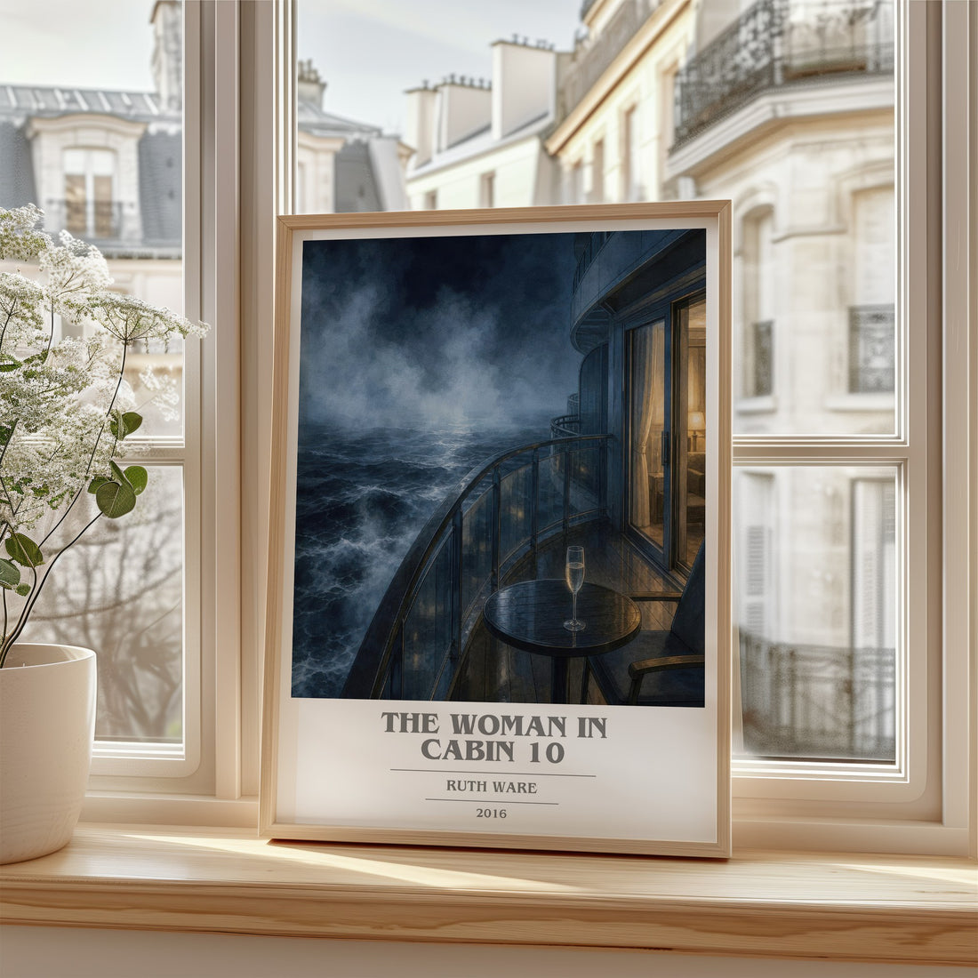 The Woman in Cabin 10 book cover poster colour and style options – Ruth Ware book art