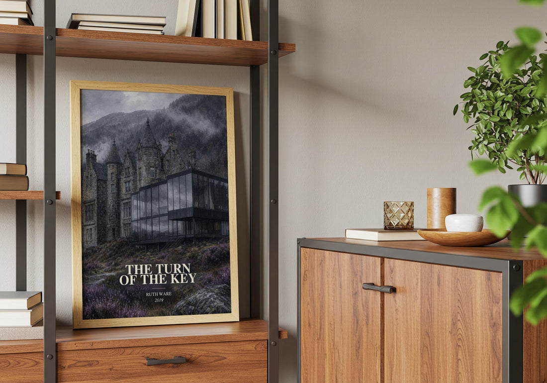 The Turn of the Key book watercolour illustration paper finish options – matte satin gloss