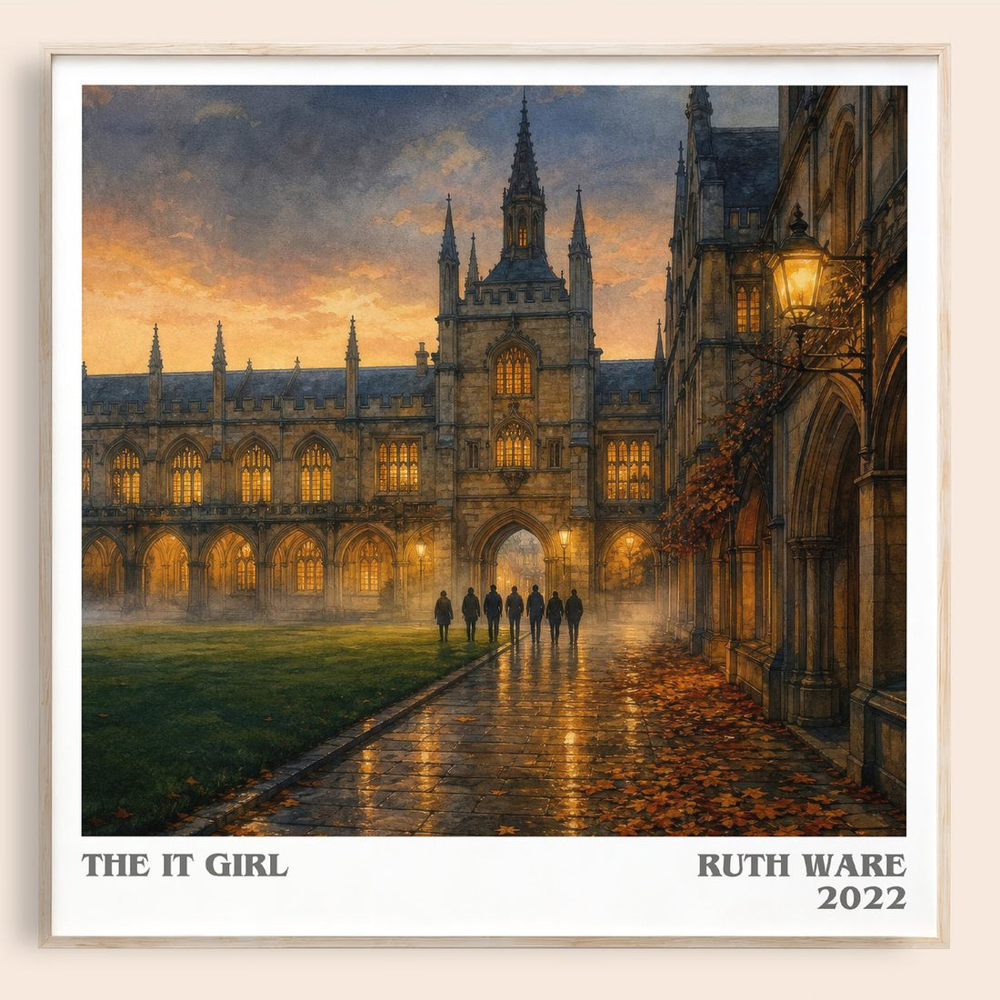 The It Girl literary book poster by Ruth Ware – framed literary art print