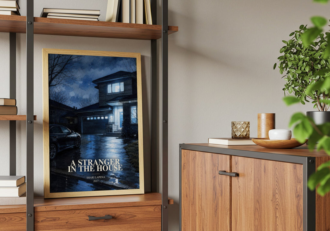 A Stranger in the House book watercolour illustration paper finish options – matte satin gloss