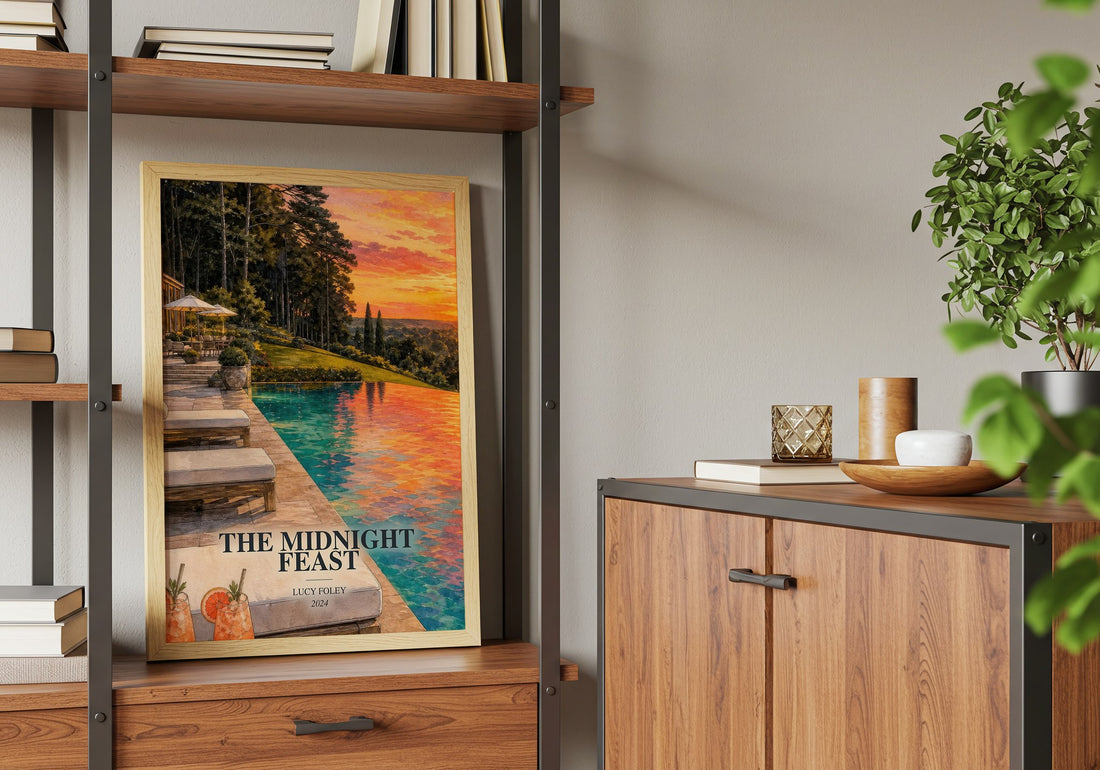 The Midnight Feast book watercolour illustration paper finish options – matte satin gloss