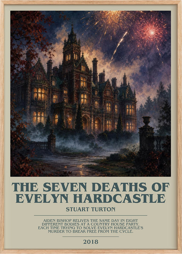 Seven Deaths of Evelyn Hardcastle Bookish Wall Art by Stuart Turton
