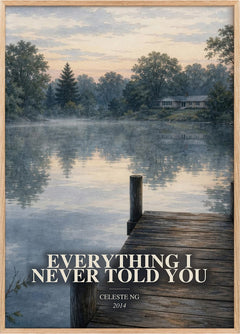 Everything I Never Told You Book Watercolour Illustration by C. Ng