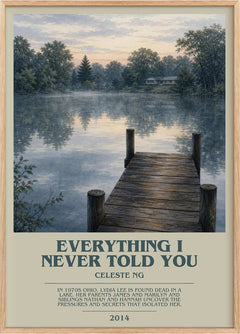 Everything I Never Told You Bookish Wall Art by Celeste Ng