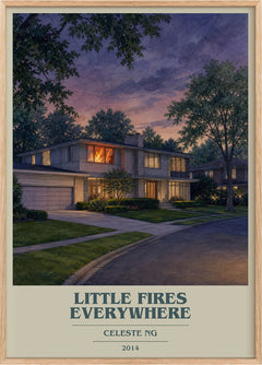 Little Fires Everywhere Book Cover Poster by Celeste Ng