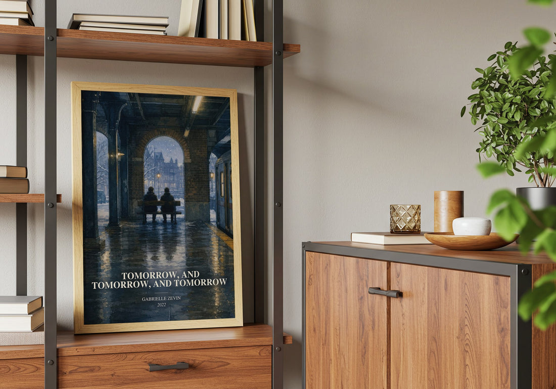 Tomorrow, and Tomorrow, and Tomorrow book watercolour illustration paper finish options – matte satin gloss