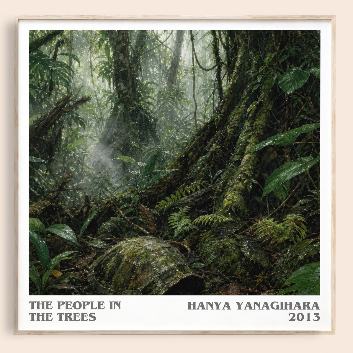 The People in the Trees Literary Art Print by Hanya Yanagihara – square framed poster
