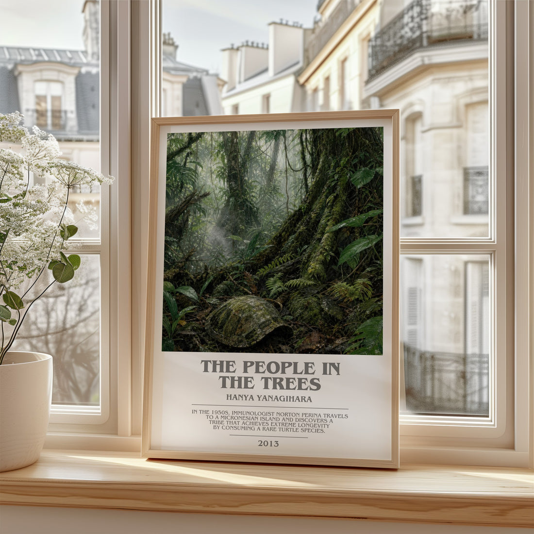 The People in the Trees bookish poster colour and style options – Hanya Yanagihara book art